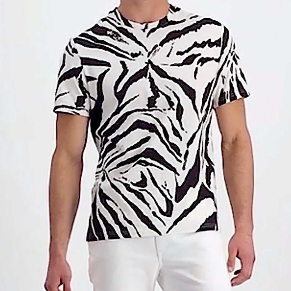 INC International Concepts Zebra Tiger Print T-shirt - Mens XXL
